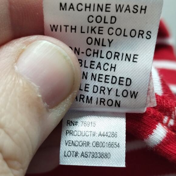 Appleseed's Women's Size XL Red White Striped Short Sleeve Cotton Polo Shirt - Picture 6 of 6